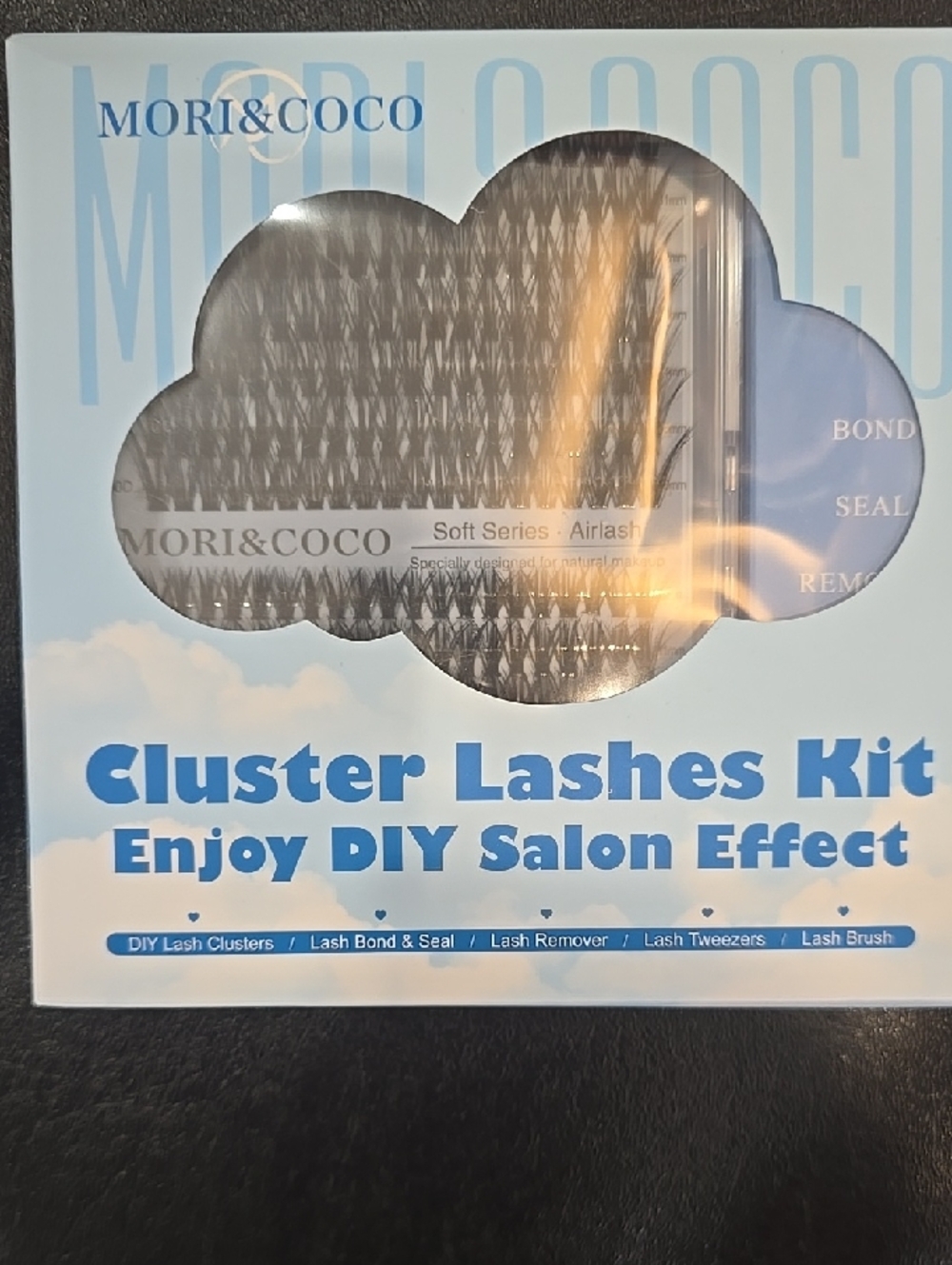 MORI&COCO Blue Cluster Lashes Kit - DIY Salon Effect